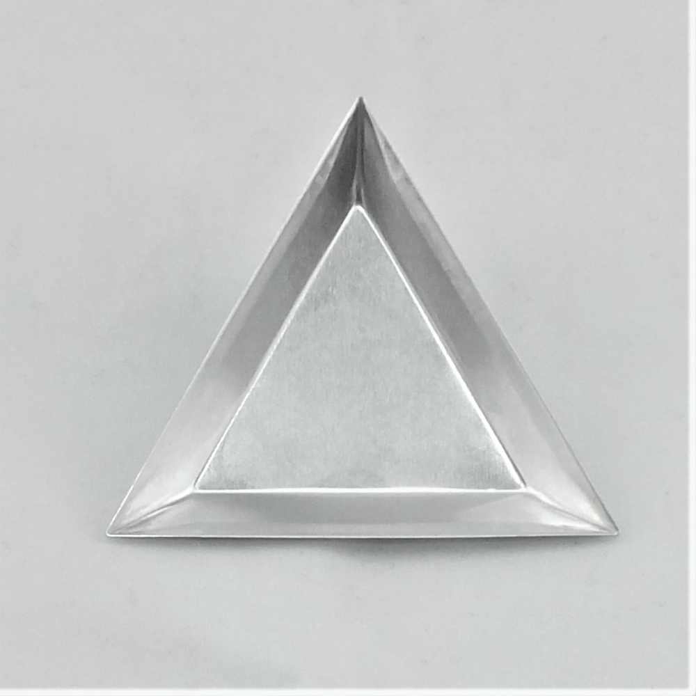 Waagschale aus Aluminium, Seitenlänge 8 cm