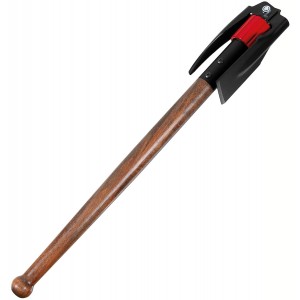 Pickel, klappbar, mit Holzstiel