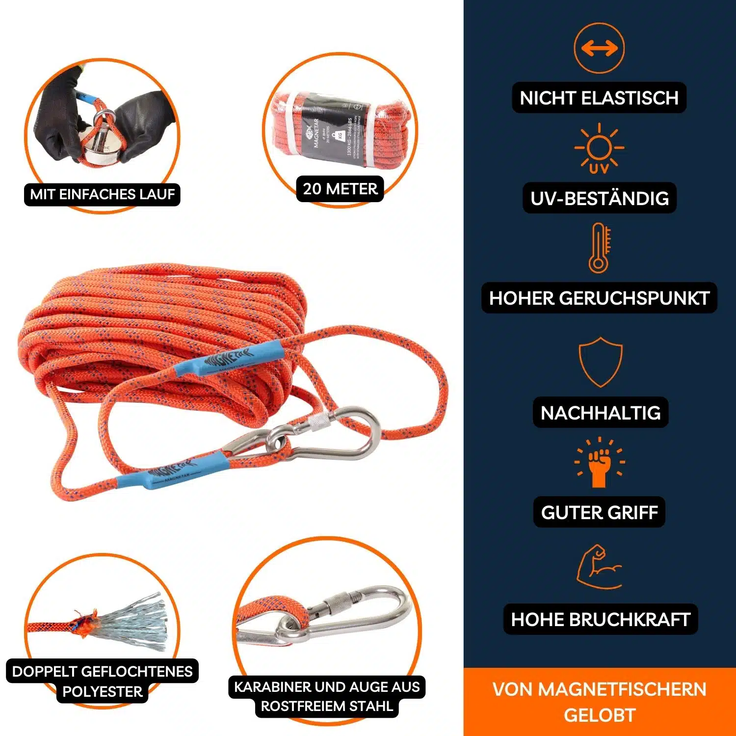 Magnetar CUBE ™ Paket – 1350 kg – 360° Blockmagnet