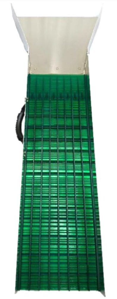 Weltneuheit!! GRIZZLY MAT -- grün --- KOMPLETTE WASCHRINNE --- 119,5 cm lang - 25,6 cm breit -- Trichter 45 cm breit
