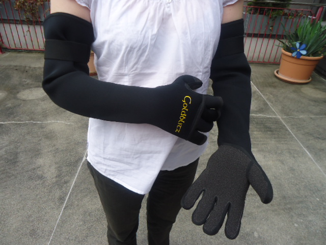 Lange Neoprenhandschuhe - XL