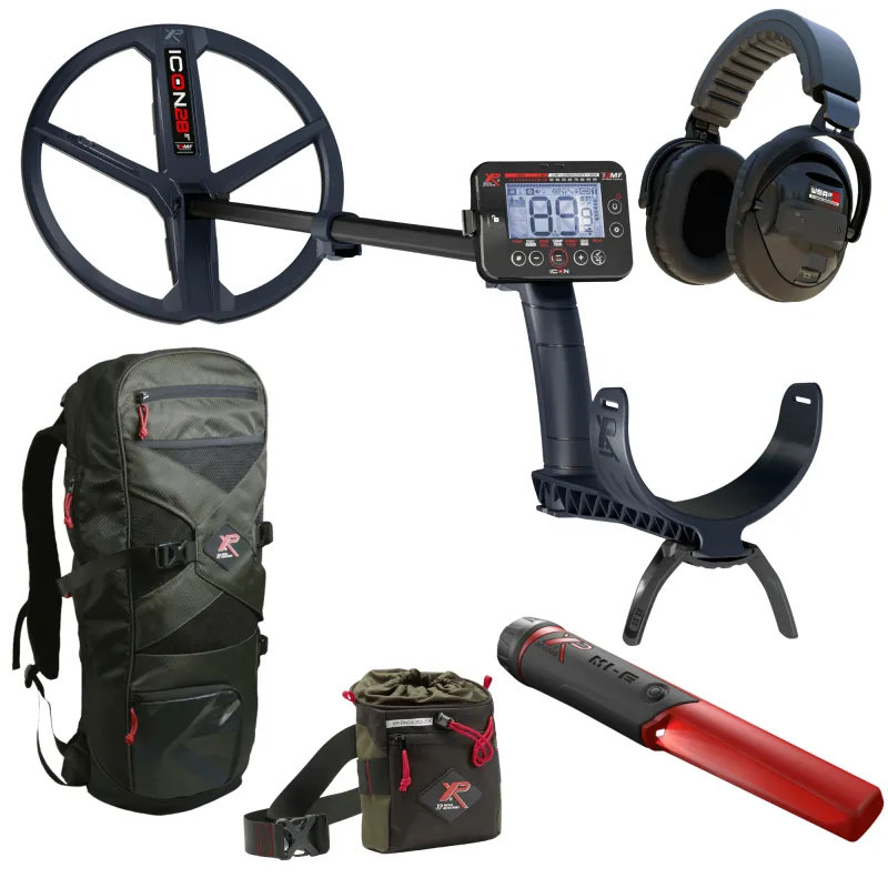  XP Icon Adventure Pack Metalldetektor, WSA-XL ST Kopfhörer, MI6 Pinpointer, Rucksack, Fundtasche (ICON-PACK)