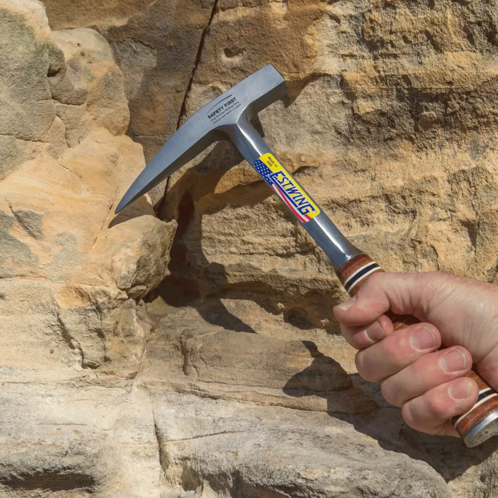 Estwing leichter Geologenhammer / Pickhammer mit Ledergriff E13P