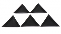 Waagschalen aus Kunststoff, schwarz - 5er Set