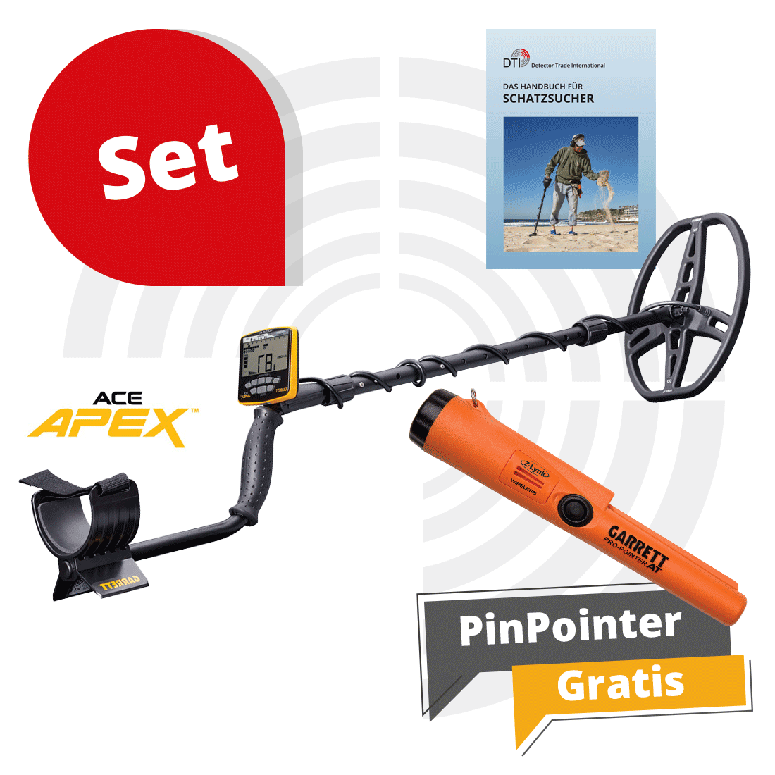 Garrett ACE APEX™ Raider |  Metalldetektor Set