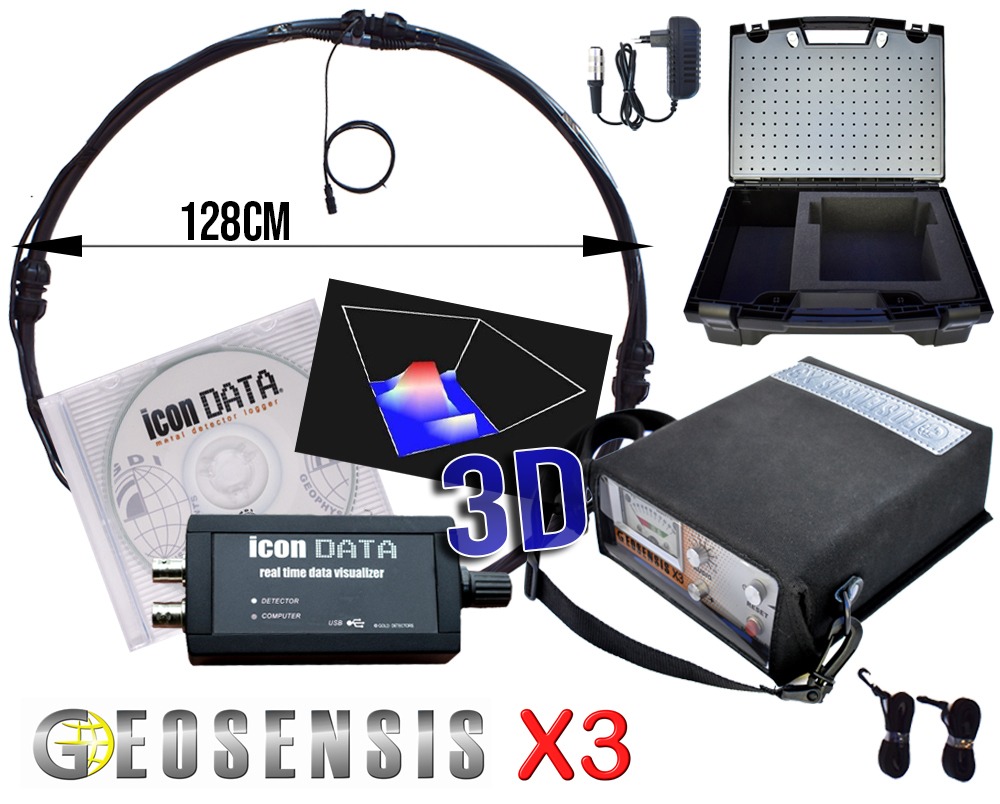 Geosensis X3 Tiefensonde mit ICON DATA-Logger und 3D Software
